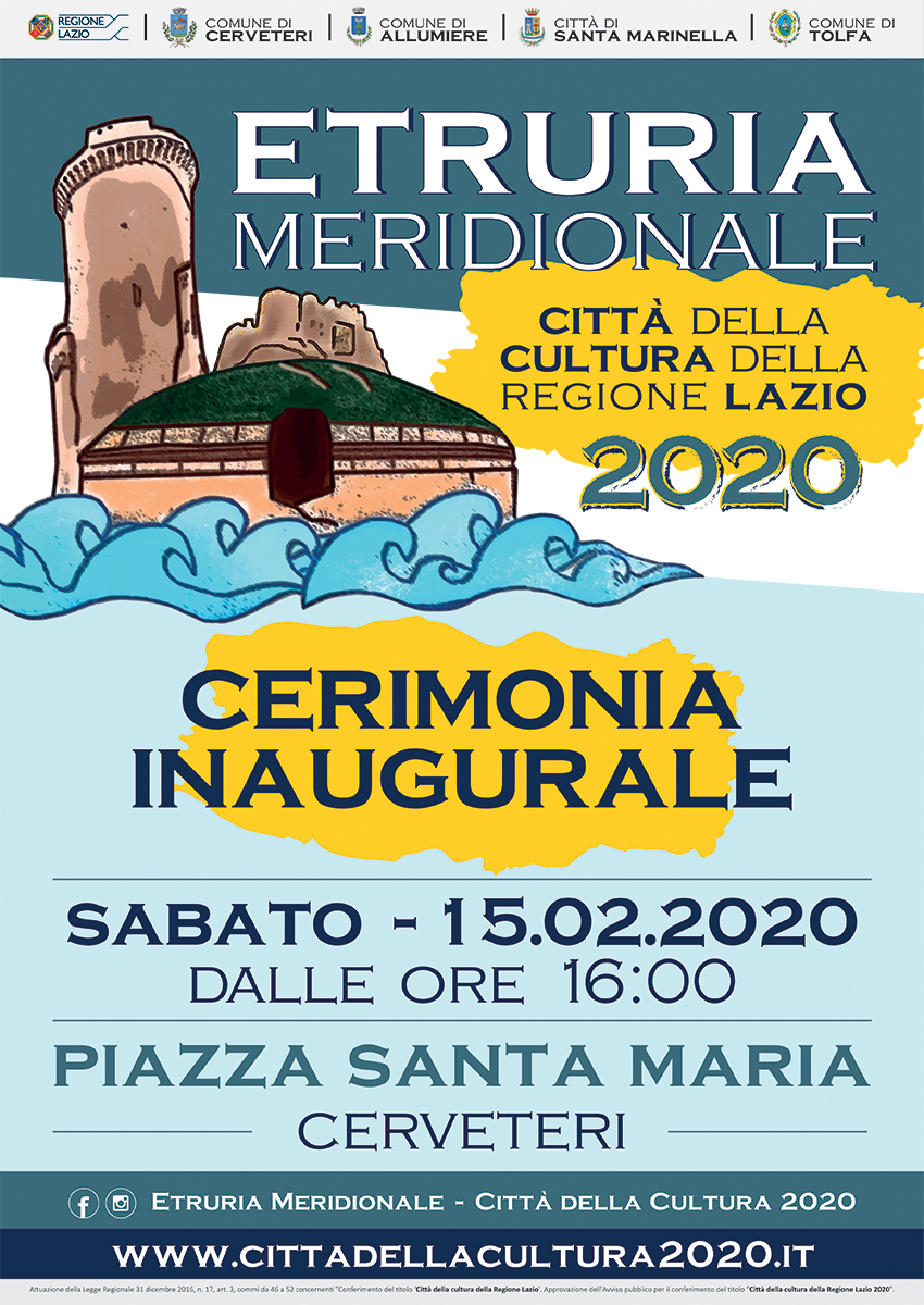 CERVETERI - Cerimonia inaugurale Città della Cultura 2020 della Regione Lazio